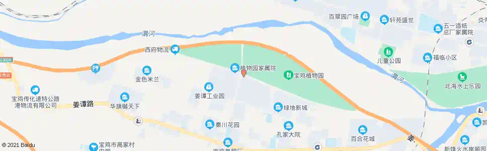 宝鸡植物园(宝鸡花卉市场)_公交站地图_宝鸡公交_妙搜公交查询2025