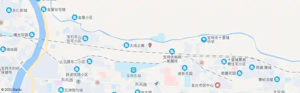 宝鸡李家崖(宝十路)_公交站地图_宝鸡公交_妙搜公交查询2025