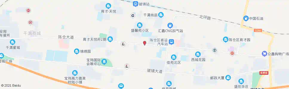 宝鸡陈仓小学_公交站地图_宝鸡公交_妙搜公交查询2025