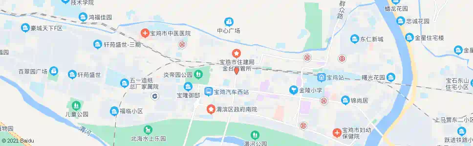 宝鸡经一路口_公交站地图_宝鸡公交_妙搜公交查询2025