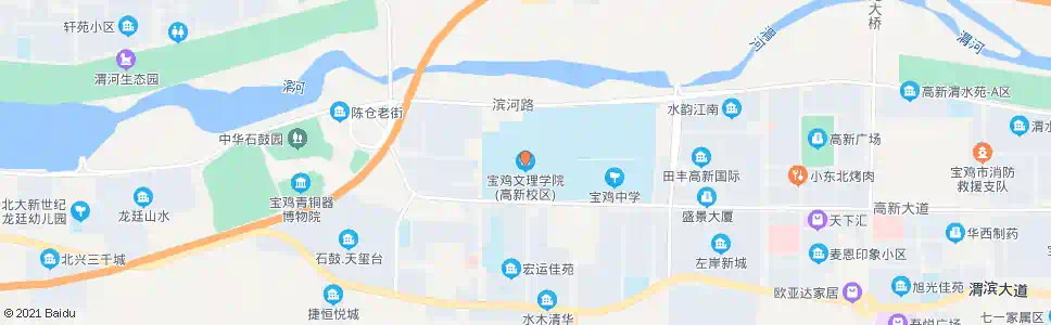 宝鸡宝鸡文理学院东区_公交站地图_宝鸡公交_妙搜公交查询2025