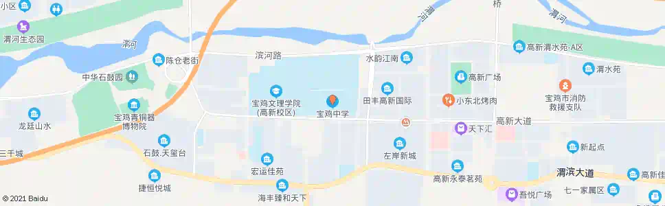宝鸡县功中学_公交站地图_宝鸡公交_妙搜公交查询2025