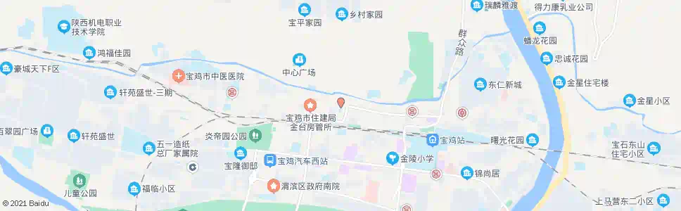 宝鸡红旗路北口_公交站地图_宝鸡公交_妙搜公交查询2025