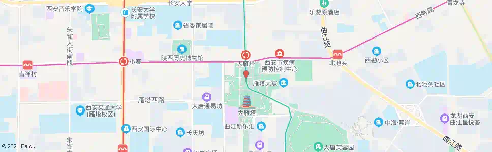 宝鸡大雁塔北广场_公交站地图_宝鸡公交_妙搜公交查询2025