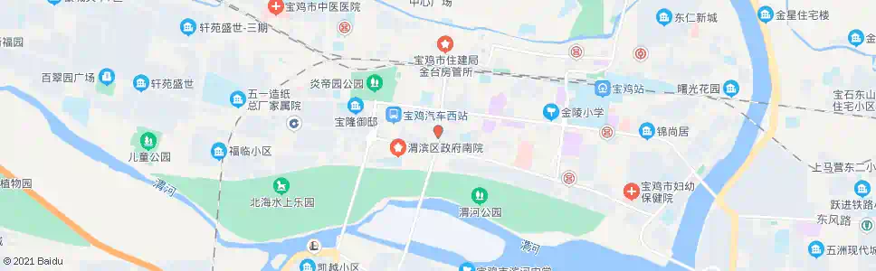 宝鸡胜利桥北(汉唐茶城)_公交站地图_宝鸡公交_妙搜公交查询2025