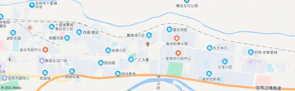 宝鸡七一七总队_公交站地图_宝鸡公交_妙搜公交查询2025