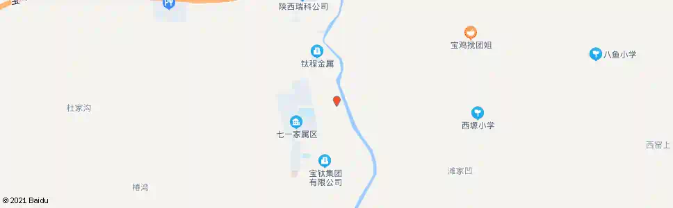宝鸡七十一号信箱_公交站地图_宝鸡公交_妙搜公交查询2025