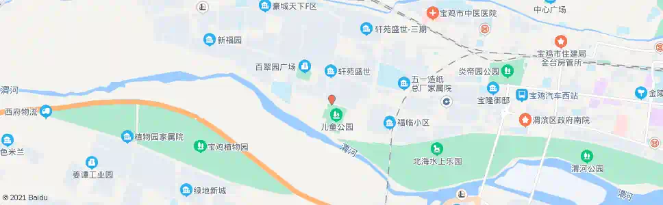 宝鸡儿童公园_公交站地图_宝鸡公交_妙搜公交查询2025