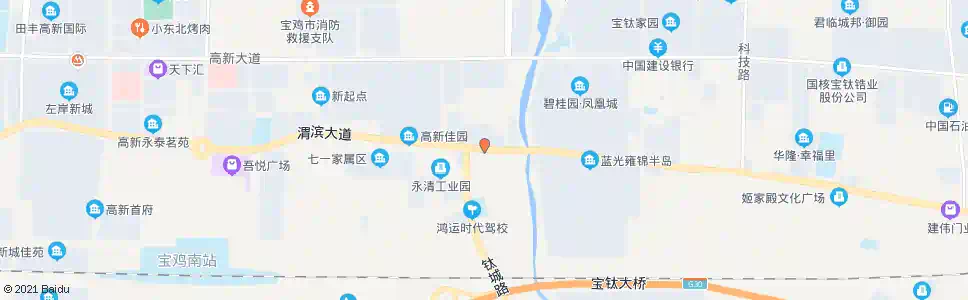 宝鸡科技路南口_公交站地图_宝鸡公交_妙搜公交查询2025