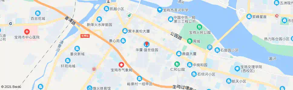 宝鸡华厦盛世佳园_公交站地图_宝鸡公交_妙搜公交查询2025
