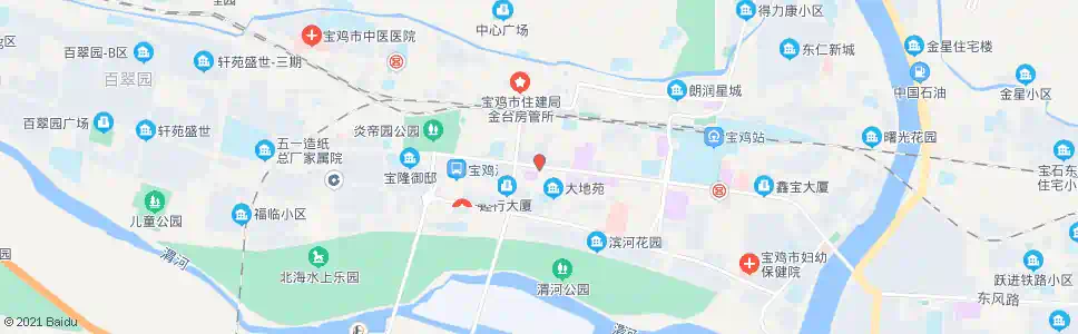 宝鸡红旗路口_公交站地图_宝鸡公交_妙搜公交查询2025