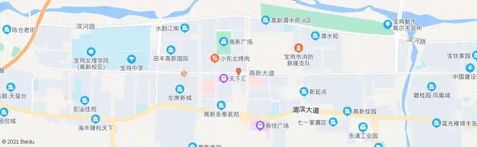 宝鸡天下汇高新店_公交站地图_宝鸡公交_妙搜公交查询2025