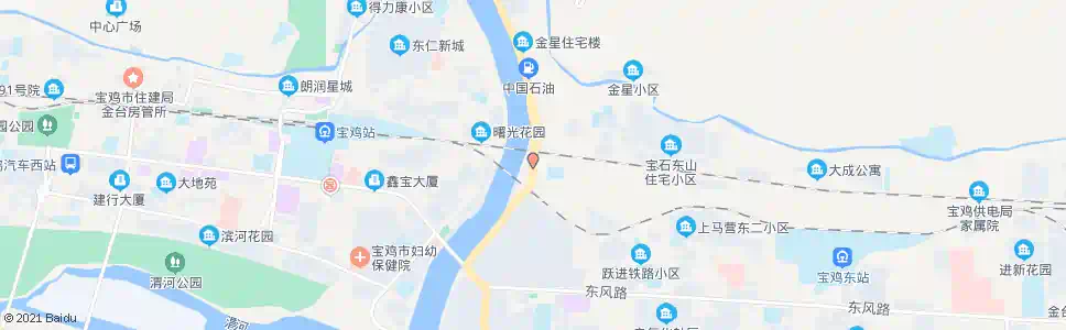 宝鸡西铁工程一处社区_公交站地图_宝鸡公交_妙搜公交查询2025