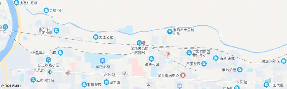 宝鸡供电北区_公交站地图_宝鸡公交_妙搜公交查询2025