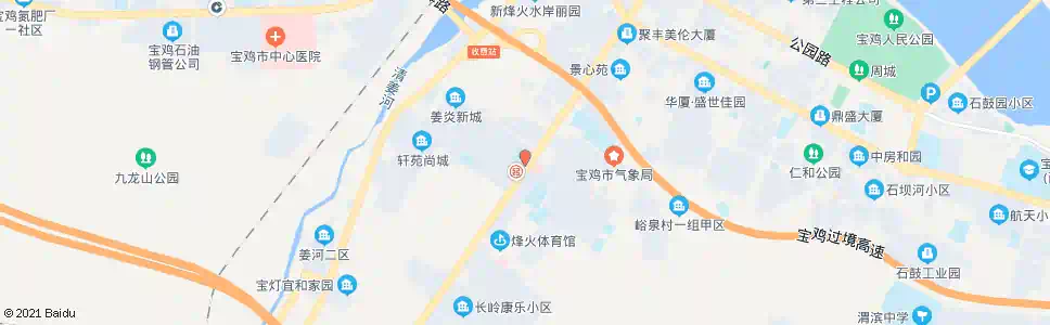 宝鸡清姜坡西_公交站地图_宝鸡公交_妙搜公交查询2025