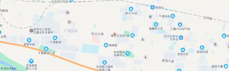 宝鸡陈仓锦秀园_公交站地图_宝鸡公交_妙搜公交查询2025