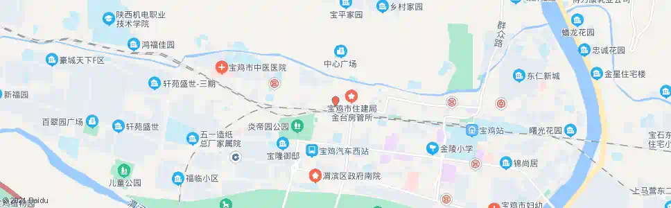 宝鸡长青路东口_公交站地图_宝鸡公交_妙搜公交查询2025