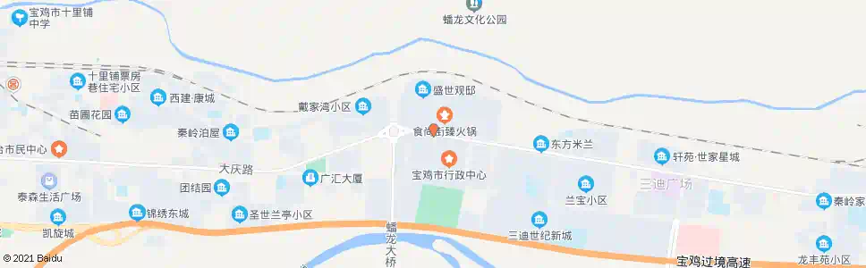 宝鸡行政西路北_公交站地图_宝鸡公交_妙搜公交查询2025