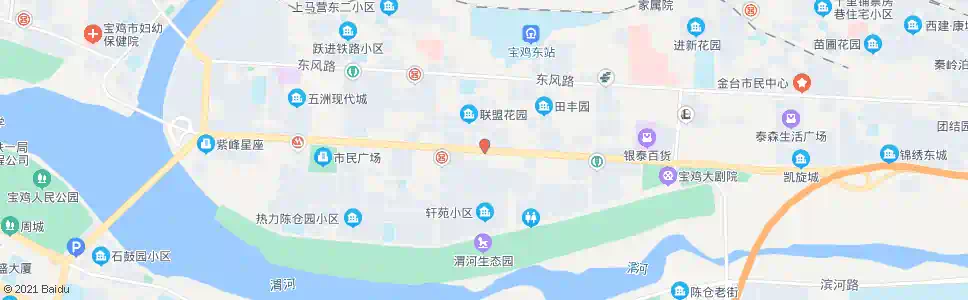 宝鸡同盟路口_公交站地图_宝鸡公交_妙搜公交查询2025