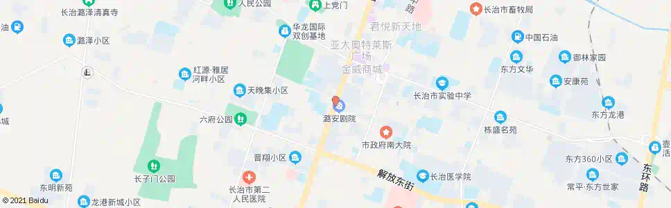 长治潞安剧院_公交站地图_长治公交_妙搜公交查询2025