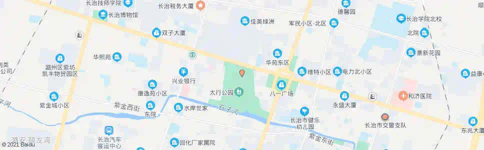 长治太行公园_公交站地图_长治公交_妙搜公交查询2025