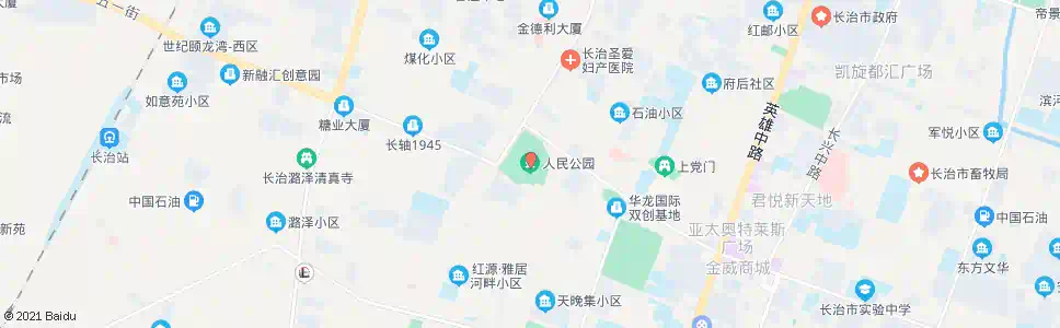 长治人民公园_公交站地图_长治公交_妙搜公交查询2025