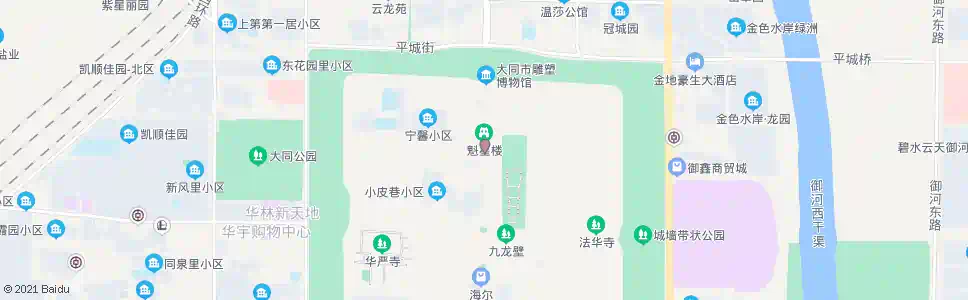 大同武定北路大十字街口_公交站地图_大同公交_妙搜公交查询2025
