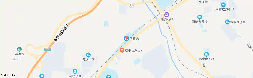 大同老平旺(同泉路)_公交站地图_大同公交_妙搜公交查询2025