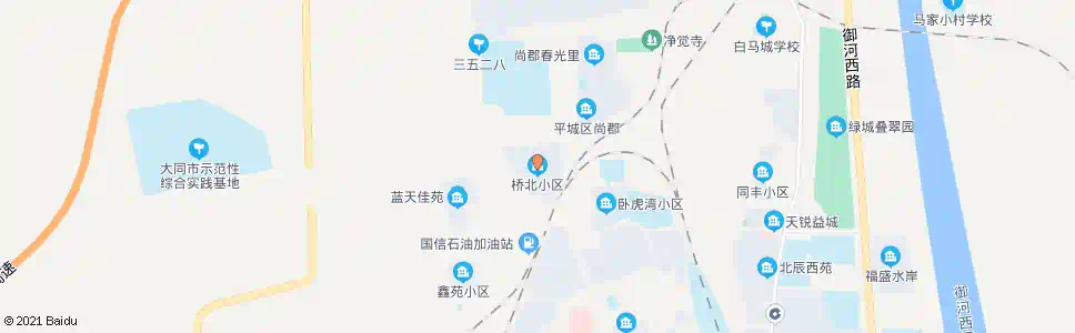 大同桥北小区_公交站地图_大同公交_妙搜公交查询2025