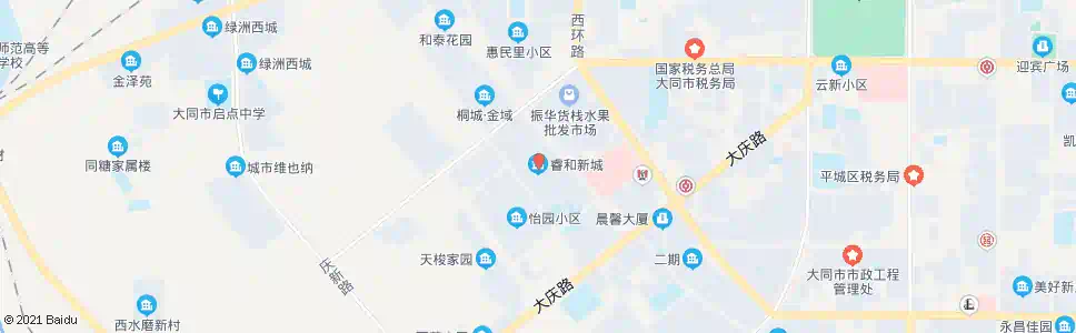 大同睿和新城小区_公交站地图_大同公交_妙搜公交查询2025
