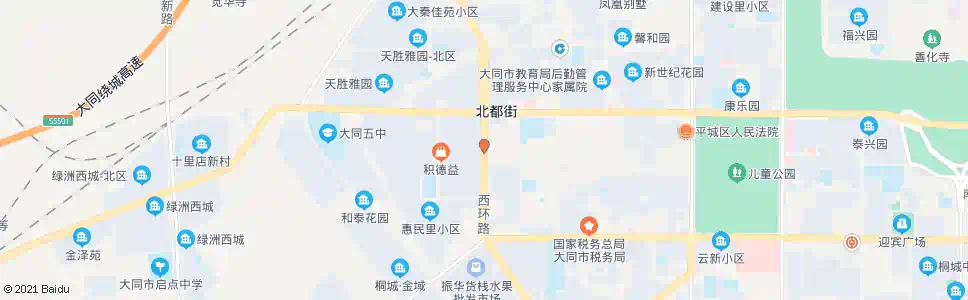 大同西环路北都街口_公交站地图_大同公交_妙搜公交查询2025