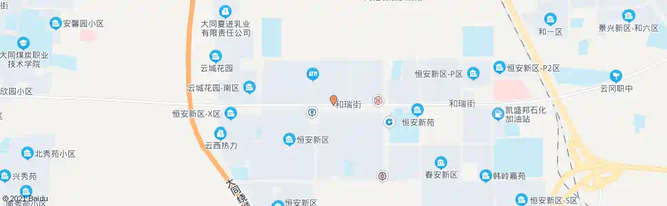 大同安瑞里小区南门(J区南门)_公交站地图_大同公交_妙搜公交查询2025