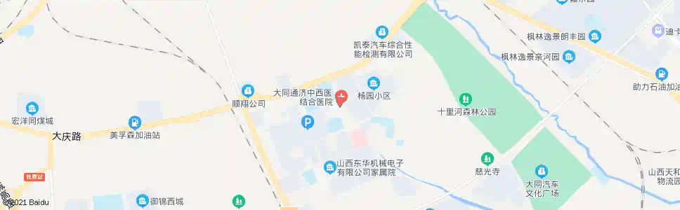 大同西花园_公交站地图_大同公交_妙搜公交查询2025