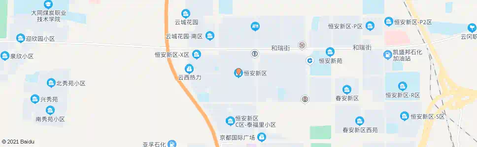 大同恒安新区_公交站地图_大同公交_妙搜公交查询2025