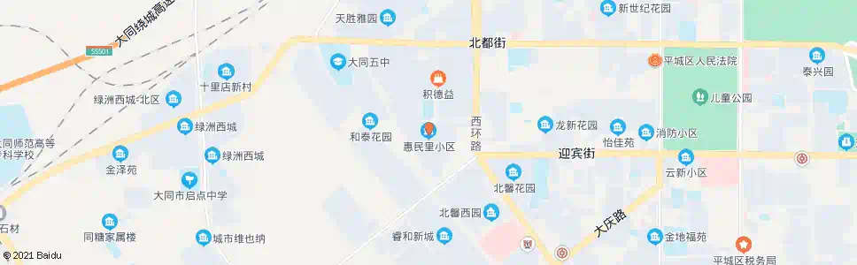 大同惠民里小区_公交站地图_大同公交_妙搜公交查询2025