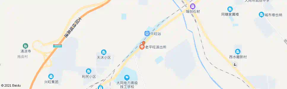 大同一电厂_公交站地图_大同公交_妙搜公交查询2025