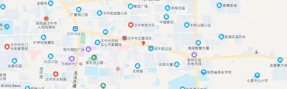 汉中望江路什字_公交站地图_汉中公交_妙搜公交查询2025