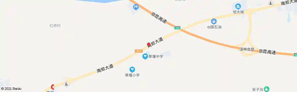 汉中草堰中学_公交站地图_汉中公交_妙搜公交查询2025