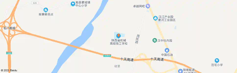 汉中周宅(陕西机械高级技工学校)_公交站地图_汉中公交_妙搜公交查询2025