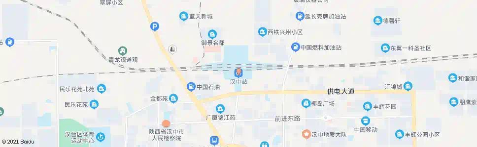 汉中古汉台_公交站地图_汉中公交_妙搜公交查询2025