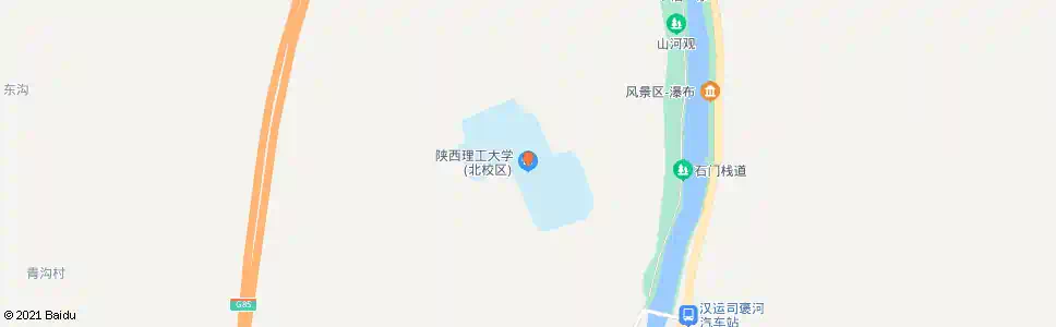 汉中陕理工北校区_公交站地图_汉中公交_妙搜公交查询2025