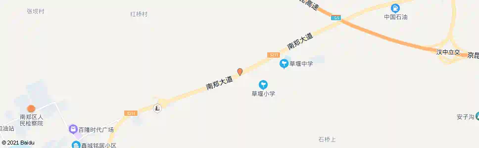 汉中草堰_公交站地图_汉中公交_妙搜公交查询2025