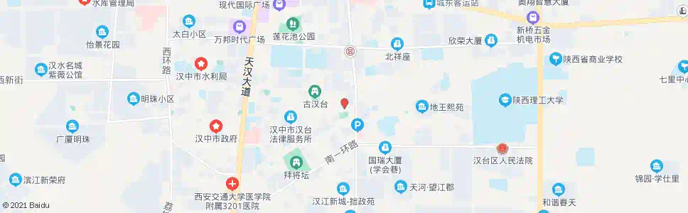 汉中饮马池_公交站地图_汉中公交_妙搜公交查询2025