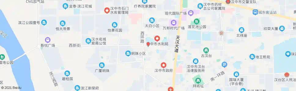 汉中西大街_公交站地图_汉中公交_妙搜公交查询2025