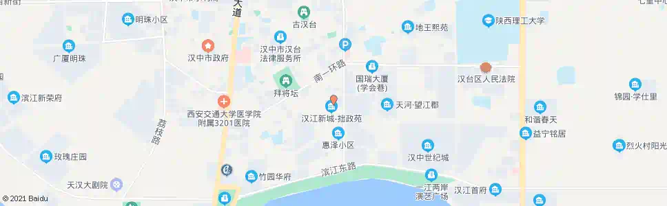 汉中汉江新城_公交站地图_汉中公交_妙搜公交查询2025