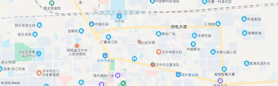 汉中前进路综合市场_公交站地图_汉中公交_妙搜公交查询2025