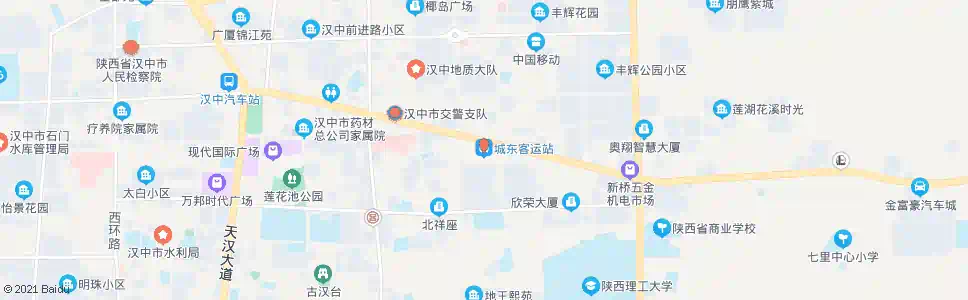汉中南郑县城东_公交站地图_汉中公交_妙搜公交查询2025