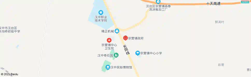 汉中宗营_公交站地图_汉中公交_妙搜公交查询2025