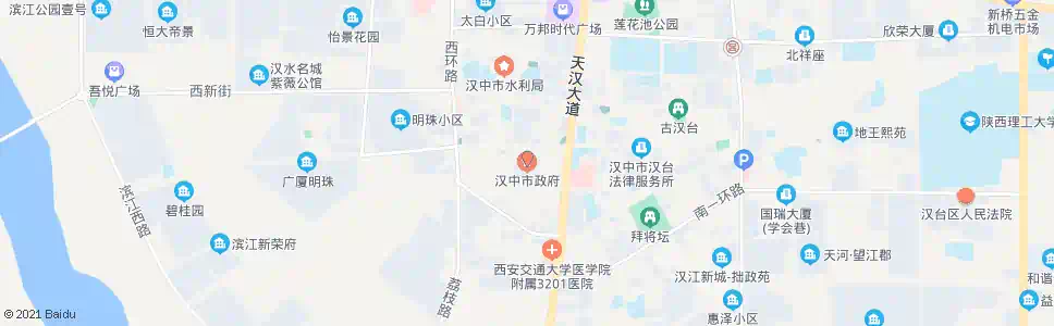 汉中汉中市政府南门_公交站地图_汉中公交_妙搜公交查询2025
