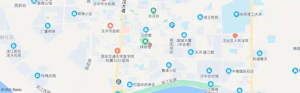 汉中拜将坛_公交站地图_汉中公交_妙搜公交查询2025